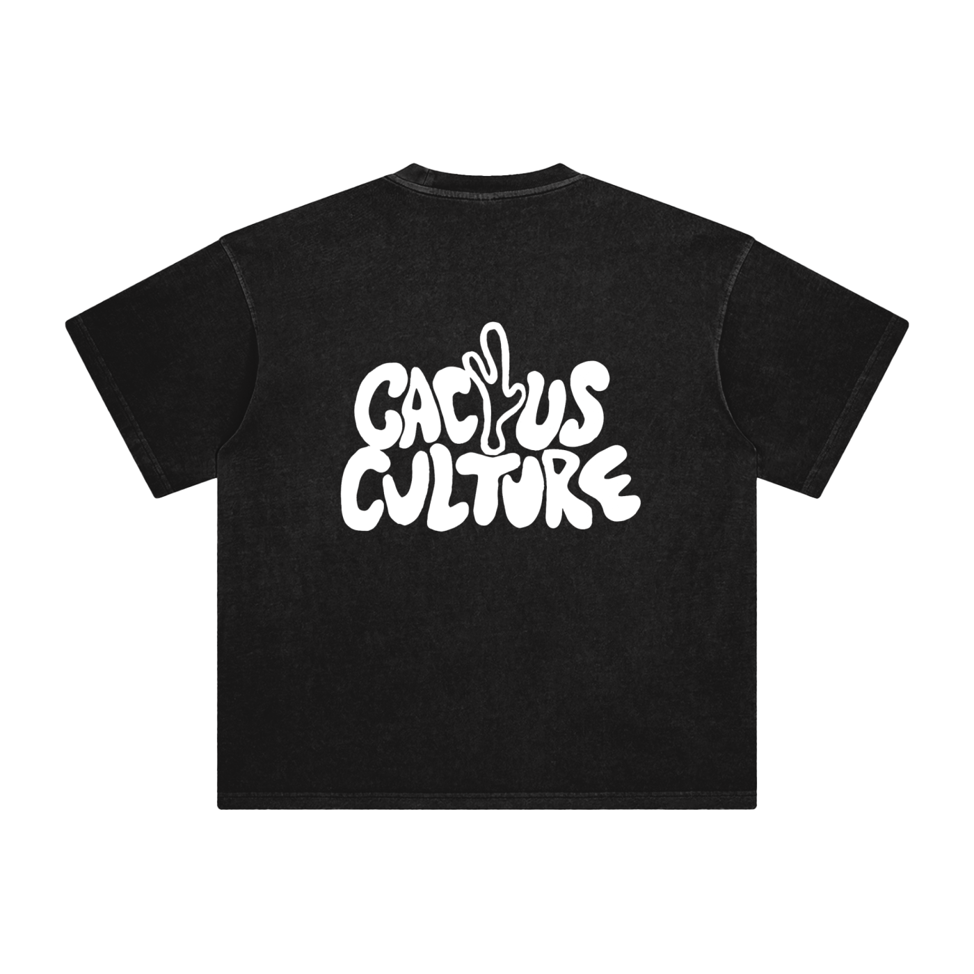Oversized Cactus Culture Vintage Tee Black