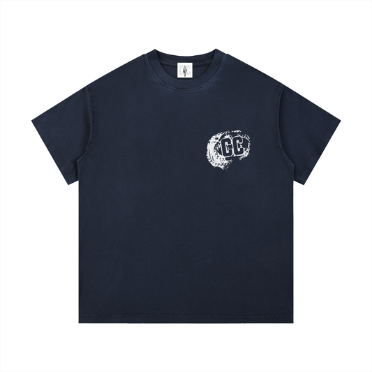 Oversized Cactus Culture Navy "Grillz" Tee