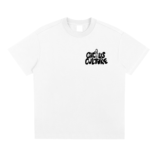 Oversized Cactus Culture Vintage Tee White