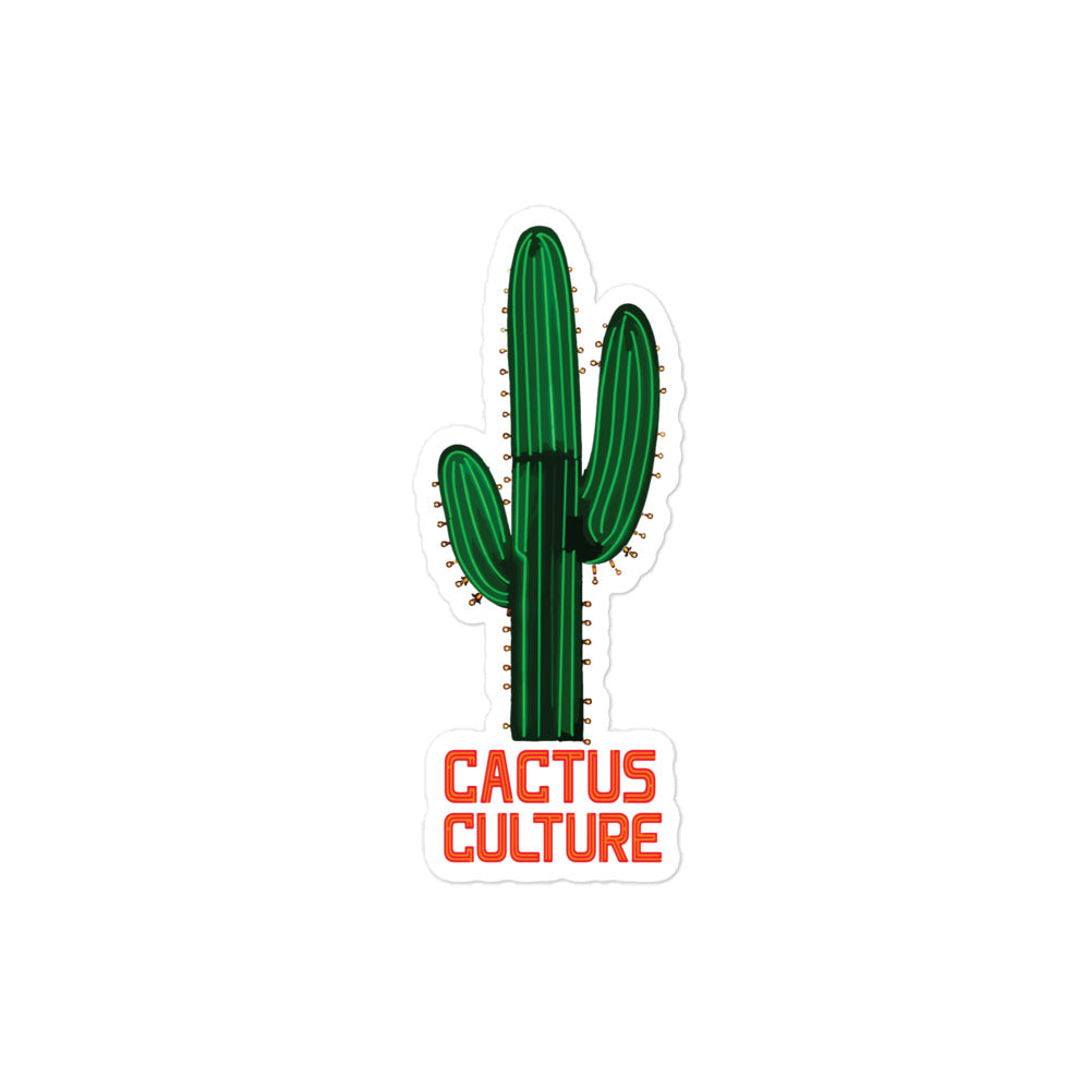 Cactus Culture Cactus Sign Sticker