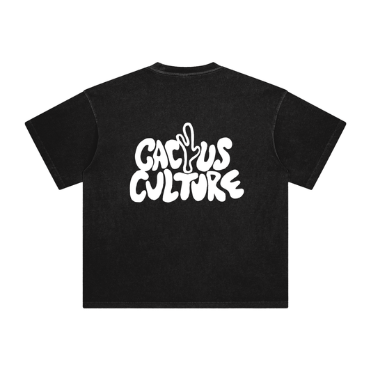 Oversized Cactus Culture Vintage Tee Black