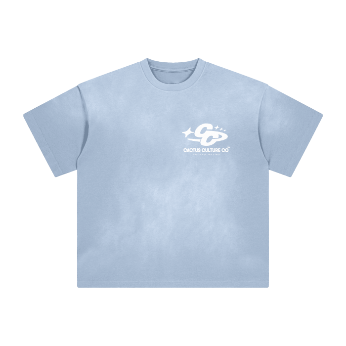 Oversized Blue Reach For The Starz Tee