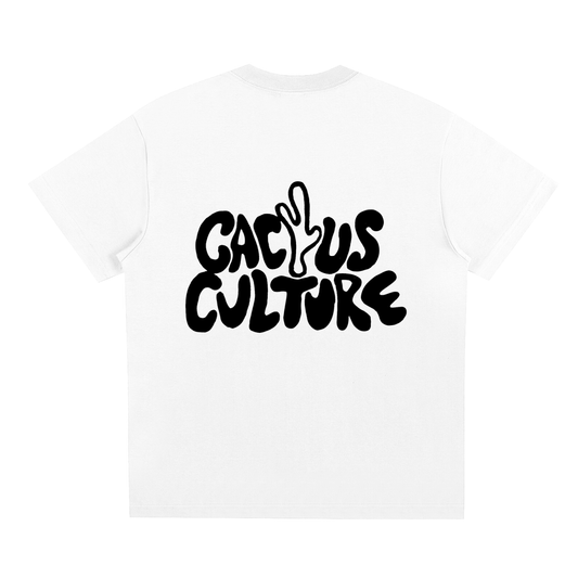 Oversized Cactus Culture Vintage Tee White