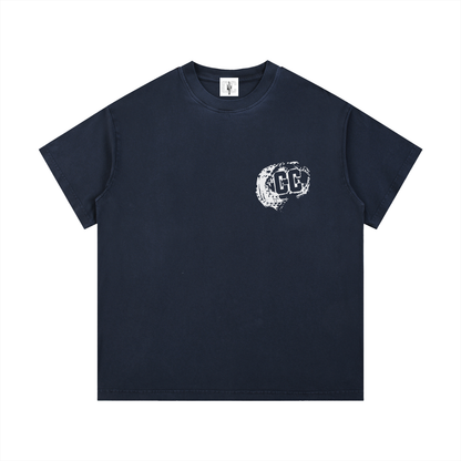 Oversized Cactus Culture Navy "Grillz" Tee