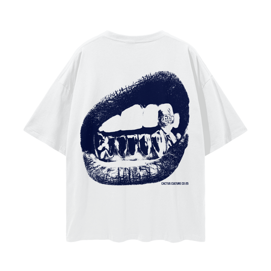 Cactus Culture White "Grillz" Tee