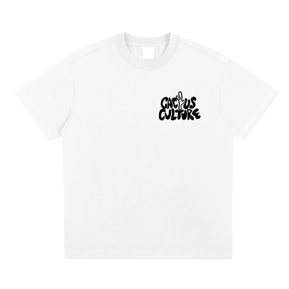 Oversized Cactus Culture Vintage Tee White
